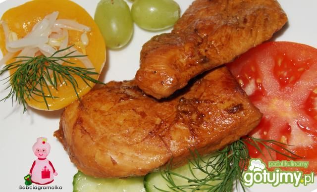 Piersi drobiowe w glazurze brzoskwiniowe Piersi drobiowe w glazurze brzoskwiniowe