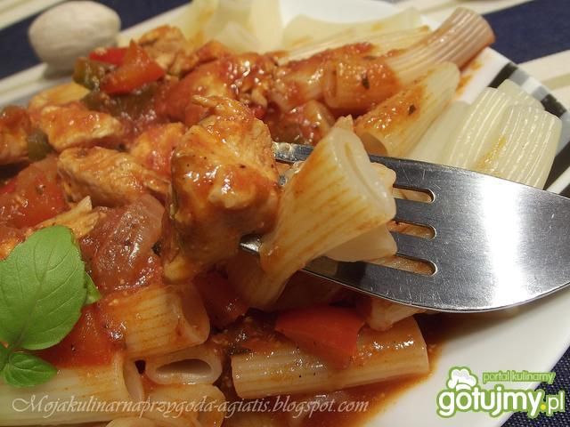 Piersi z kurczaka w sosie pomidorowym Piersi z kurczaka w sosie pomidorowym