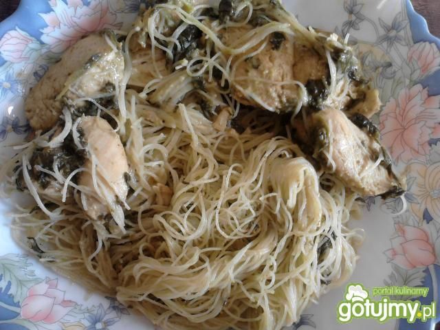 Piersi z kurczaka w tajskim sosie