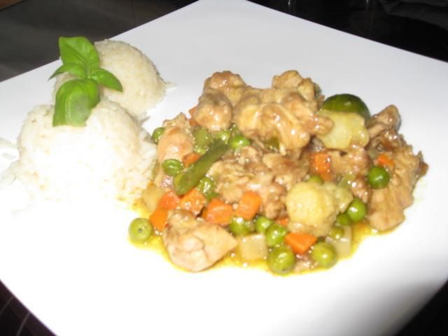 Piersi z kurczaka z mieszanką warzyw 