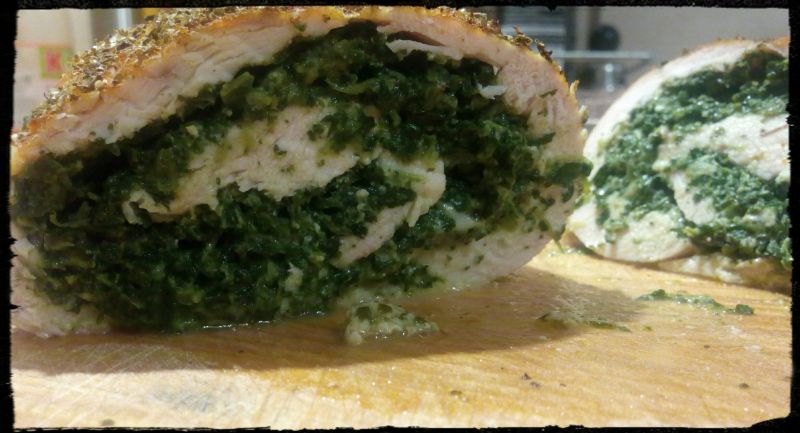 Piersi z kurczaka ze szpinakiem i mozzarellą