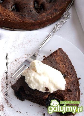 Pijane śliwki w czekoladowym cieście Pijane śliwki w czekoladowym cieście