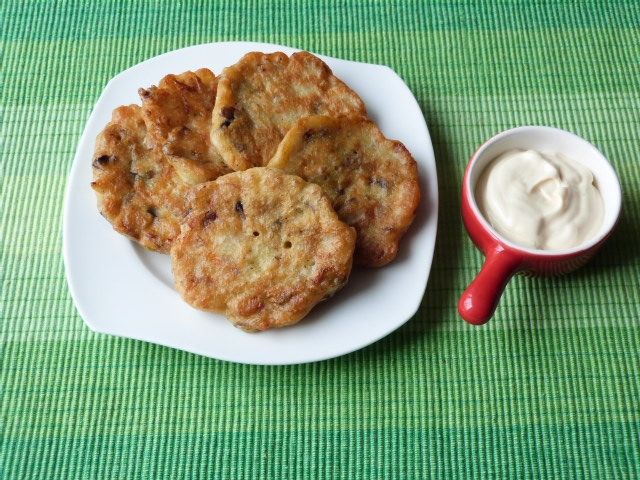 Pikantne placki z pieczarkami