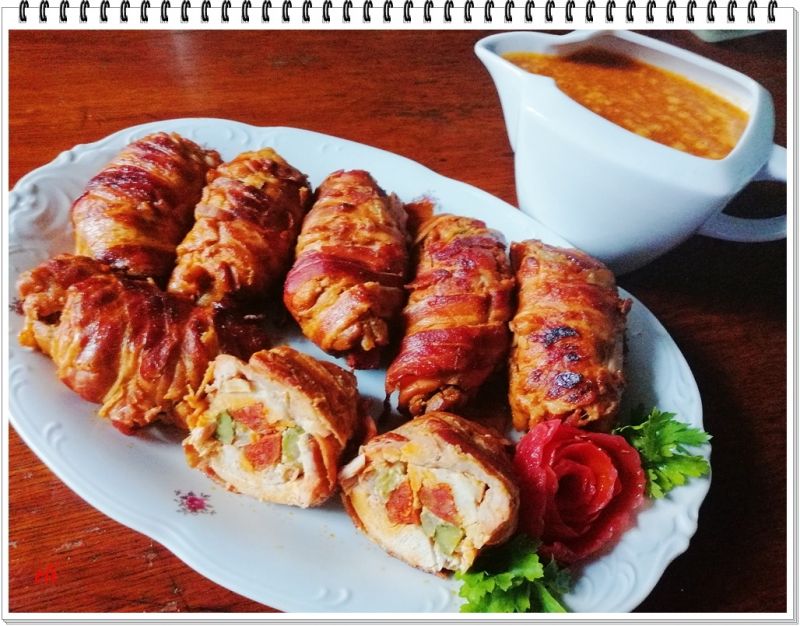 Pikantne rolady drobiowe Eli z chorizo Pikantne rolady drobiowe Eli z chorizo