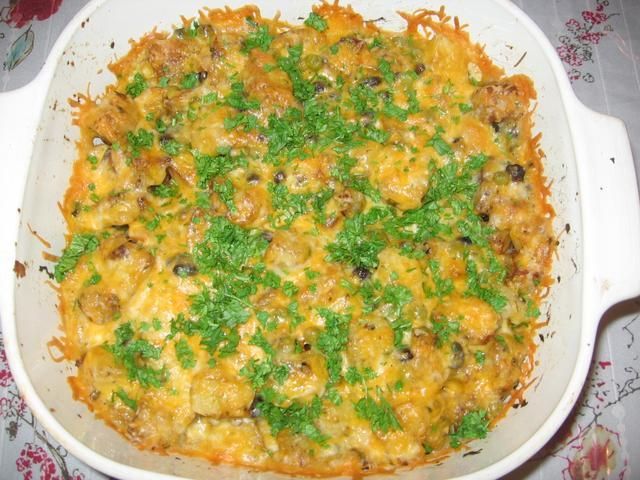Pikantne smazone ziemniaki z cheddarem Pikantne smazone ziemniaki z cheddarem