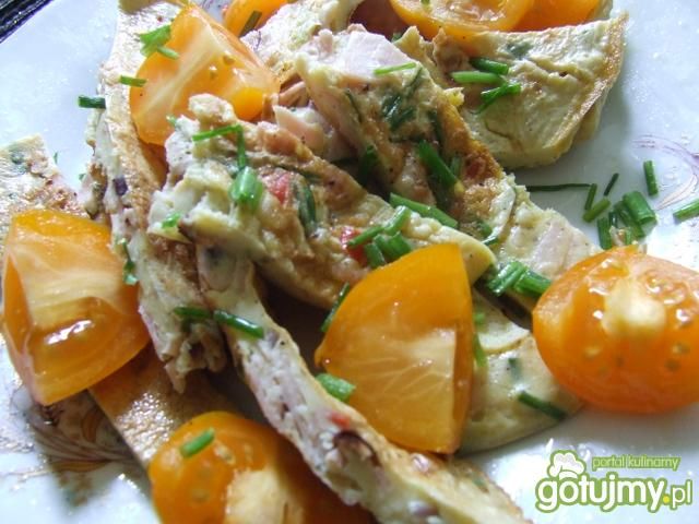 Pikantny omlet z pomidorami Pikantny omlet z pomidorami