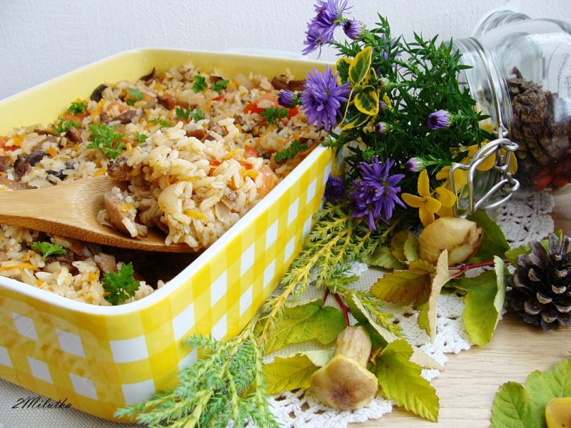 Pilaw z grzybami Pilaw z grzybami