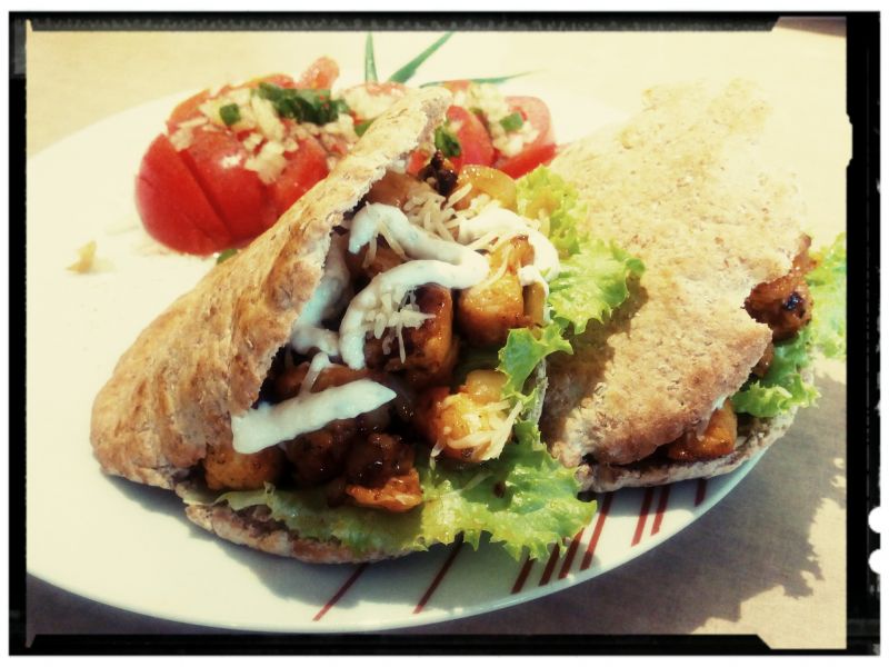 Pita z kurczakiem