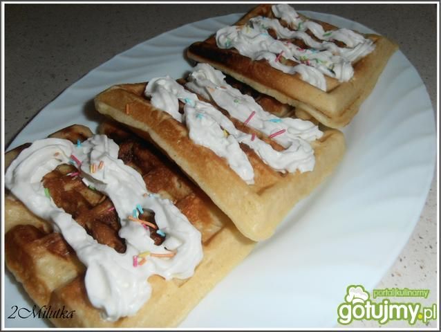 Piwne gofry drożdżowe Piwne gofry drożdżowe