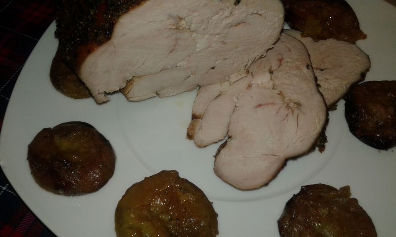 Piwny indyk ze śliwkami