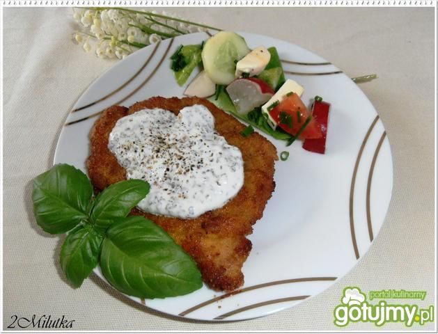 Piwny schab z bazyliową pierzynką 