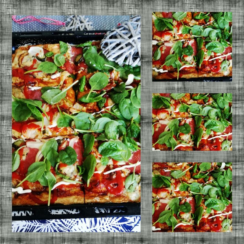 Pizza domowa na ziołowym spodzie  Pizza domowa na ziołowym spodzie