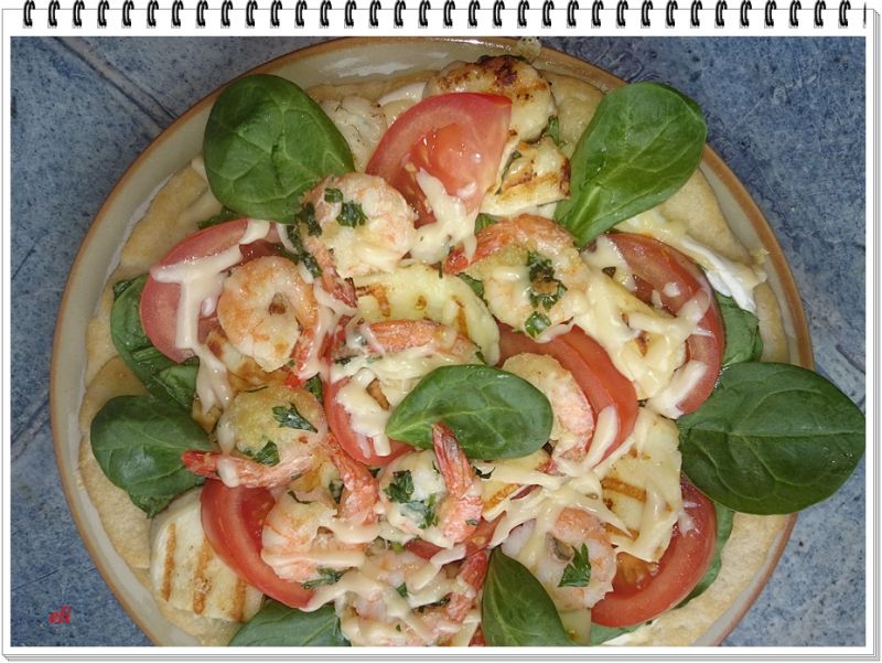 Pizza Eli z krewetkami