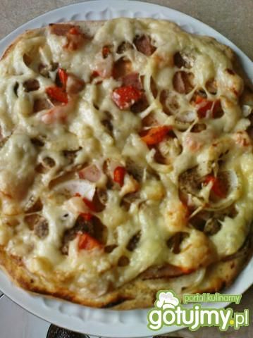 Pizza na cienkim cieście wg motorek Pizza na cienkim cieście wg motorek