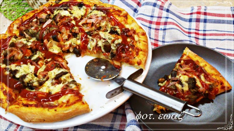 Pizza na cieście maślankowym Pizza na cieście maślankowym