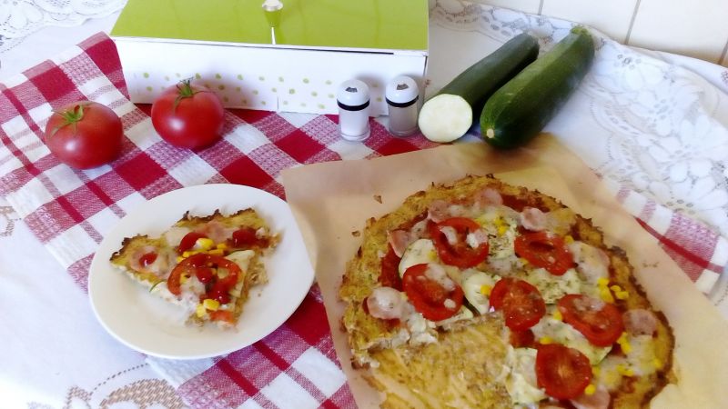 Pizza na fasolkowym spodzie Pizza na fasolkowym spodzie