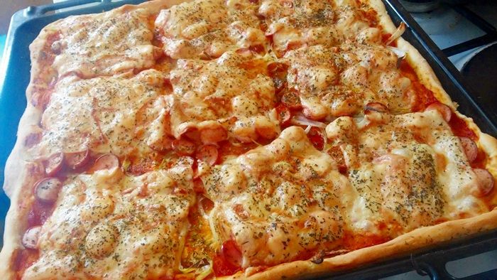 Pizza na owsianym spodzie Pizza na owsianym spodzie