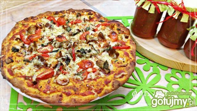 Pizza na pszenno - żytnim cieście