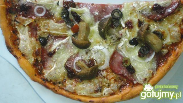 Pizza pomidorowa leśna z wstawką śródzie Pizza pomidorowa leśna z wstawką śródzie