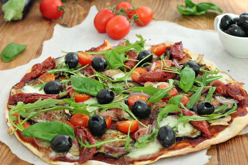 Pizza z bakłażanem