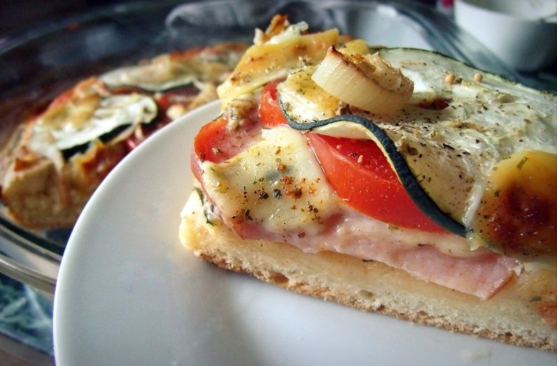 Pizza z cukinią Pizza z cukinią