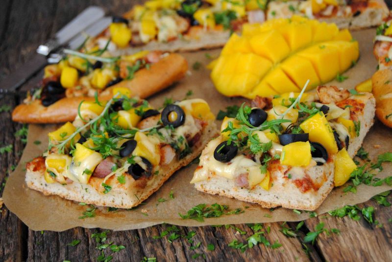 Pizza z mango Pizza z mango