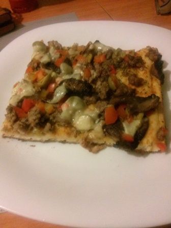 Pizza z mięsem mielonym  Pizza z mięsem mielonym