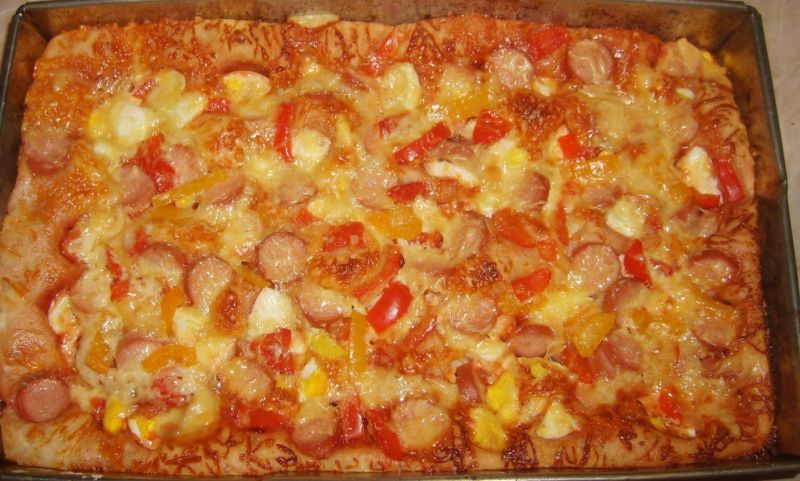 Pizza z parówką Pizza z parówką