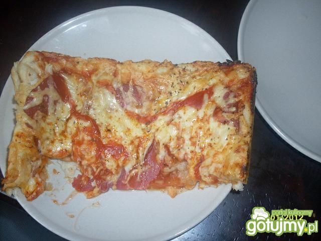 Pizza z salami domowa wg meli  Pizza z salami domowa wg meli