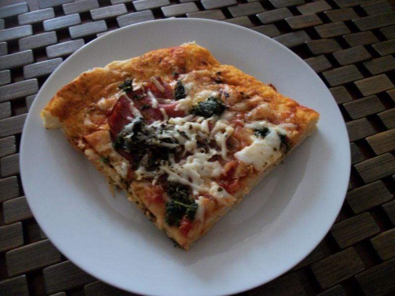 Pizza z szynką i kozim serem wg zub3r'a Pizza z szynką i kozim serem wg zub3r'a