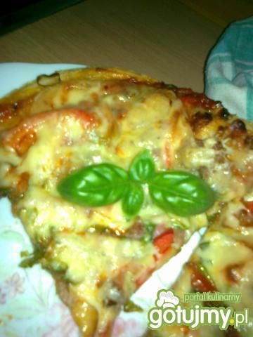 Pizza z szynką i papryką wg ami91 Pizza z szynką i papryką wg ami91