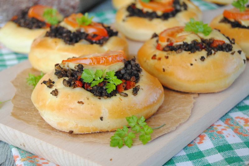 Pizzerinki  z kaszanką Pizzerinki  z kaszanką