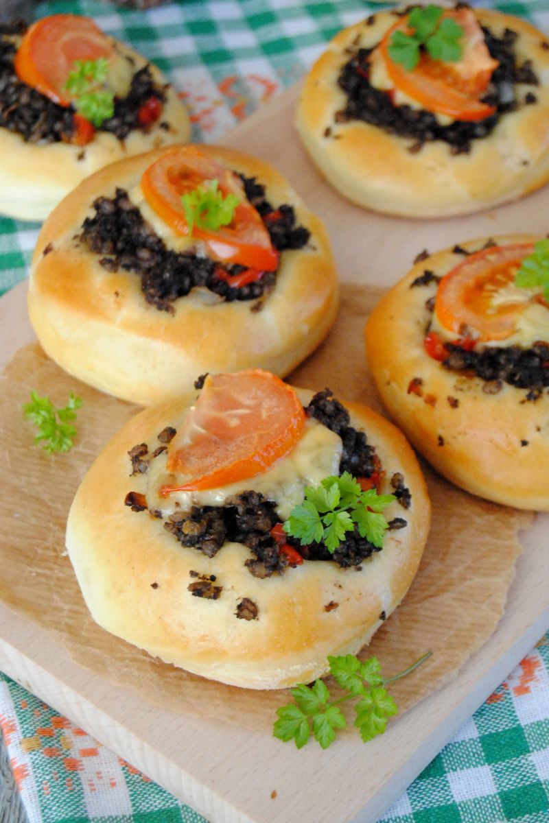 Pizzerinki  z kaszanką Pizzerinki  z kaszanką