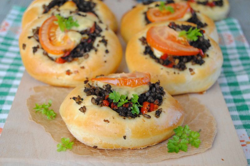 Pizzerinki  z kaszanką Pizzerinki  z kaszanką
