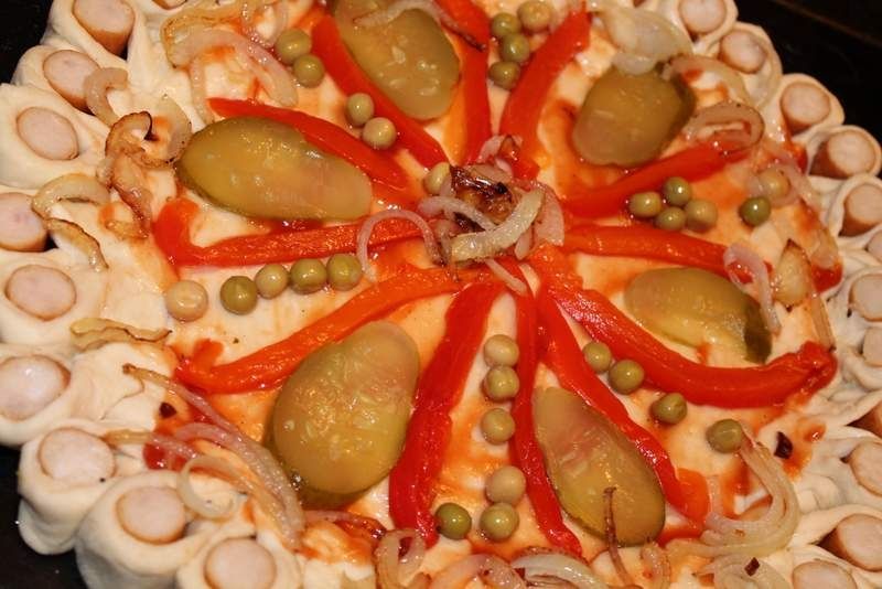 Placek drożdżowy ala pizza