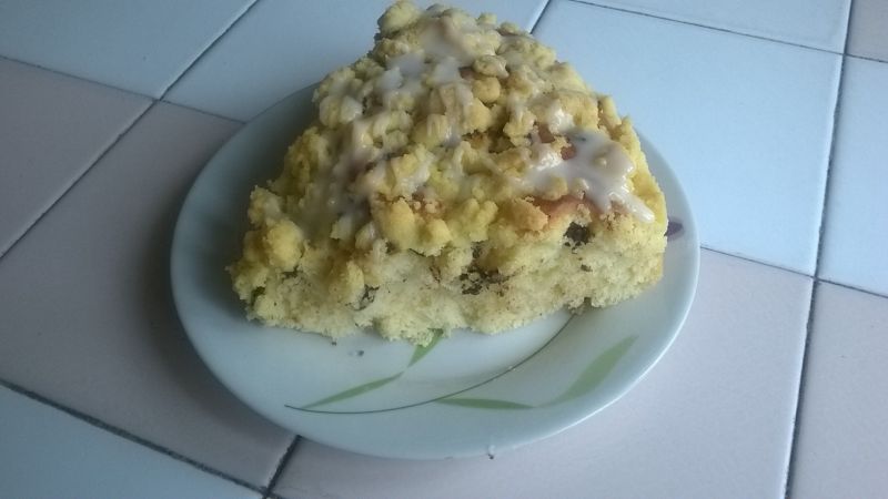 Placek drożdżowy z czekoladą i jabłkami