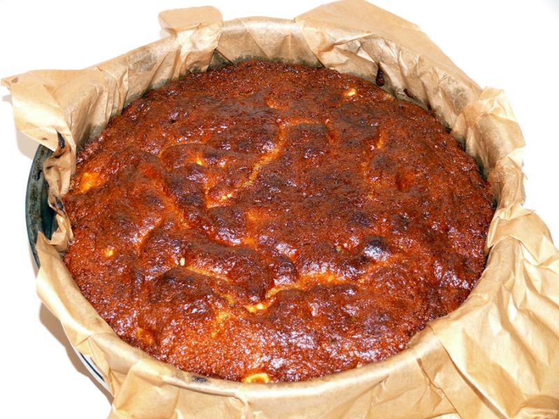 Placek imbirowy z jabłkami