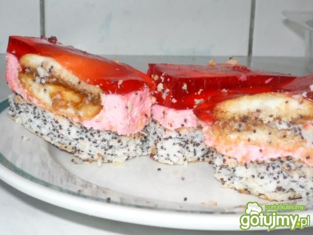 Placek makowobiszkoptowy Placek makowobiszkoptowy