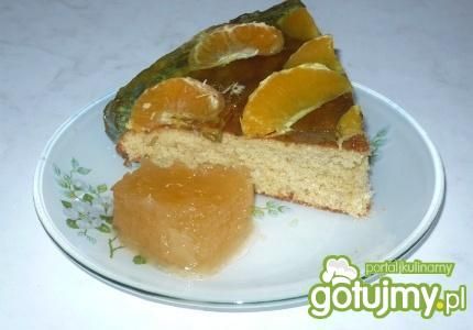 Placek mandarynkowy z galaretką  Placek mandarynkowy z galaretką