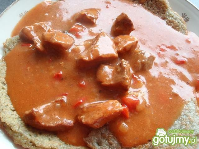 Placek po cygańsku z grzybami mun