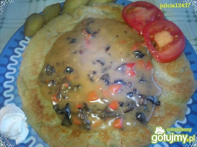 Placek po węgiersku wegetariański Placek po węgiersku wegetariański