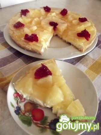 Placek z ananasem i serem Placek z ananasem i serem