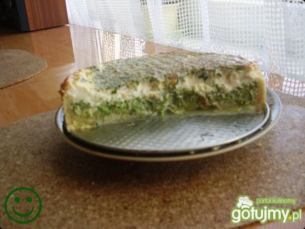 Placek z brokułami Placek z brokułami