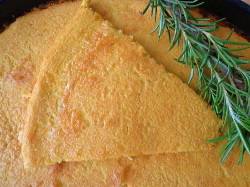 Placek z ciecierzycy, bez glutenu Placek z ciecierzycy, bez glutenu