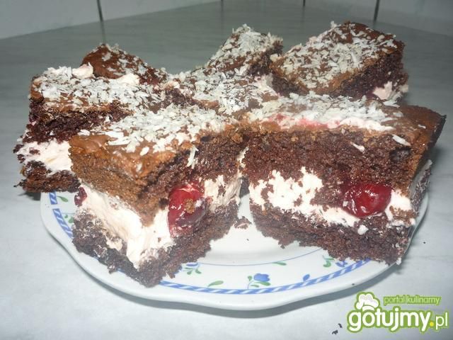 Placek z czereśniami Placek z czereśniami