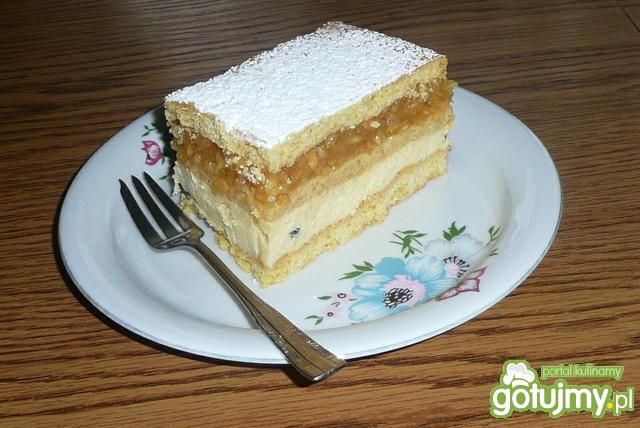 Placek z jabłkami i serem 