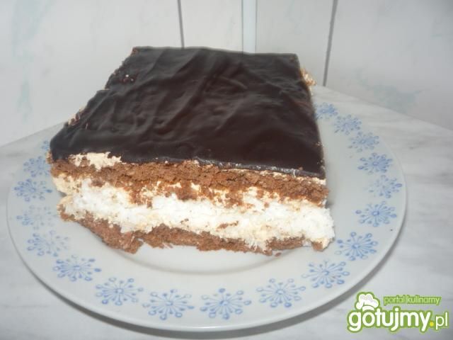 Placek z masą i polewą kakaową Placek z masą i polewą kakaową