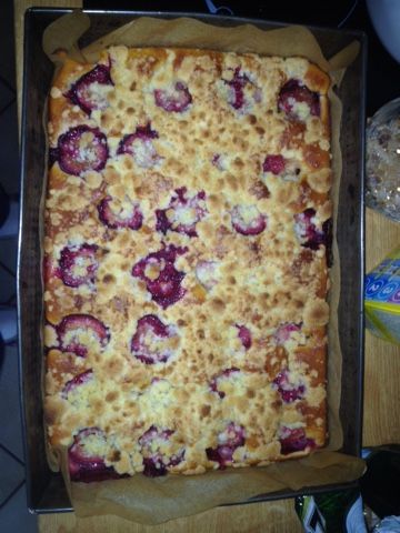 Placek z maślanki ze śliwkami Placek z maślanki ze śliwkami