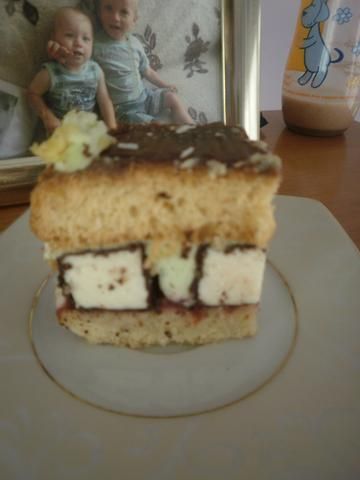 Placek z mleczną pianką Placek z mleczną pianką