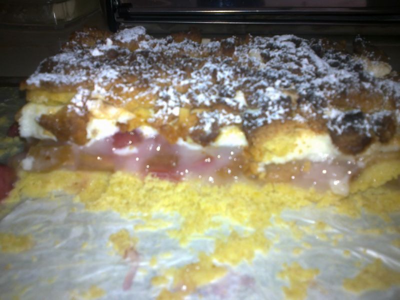 Placek z rabarbarem Placek z rabarbarem